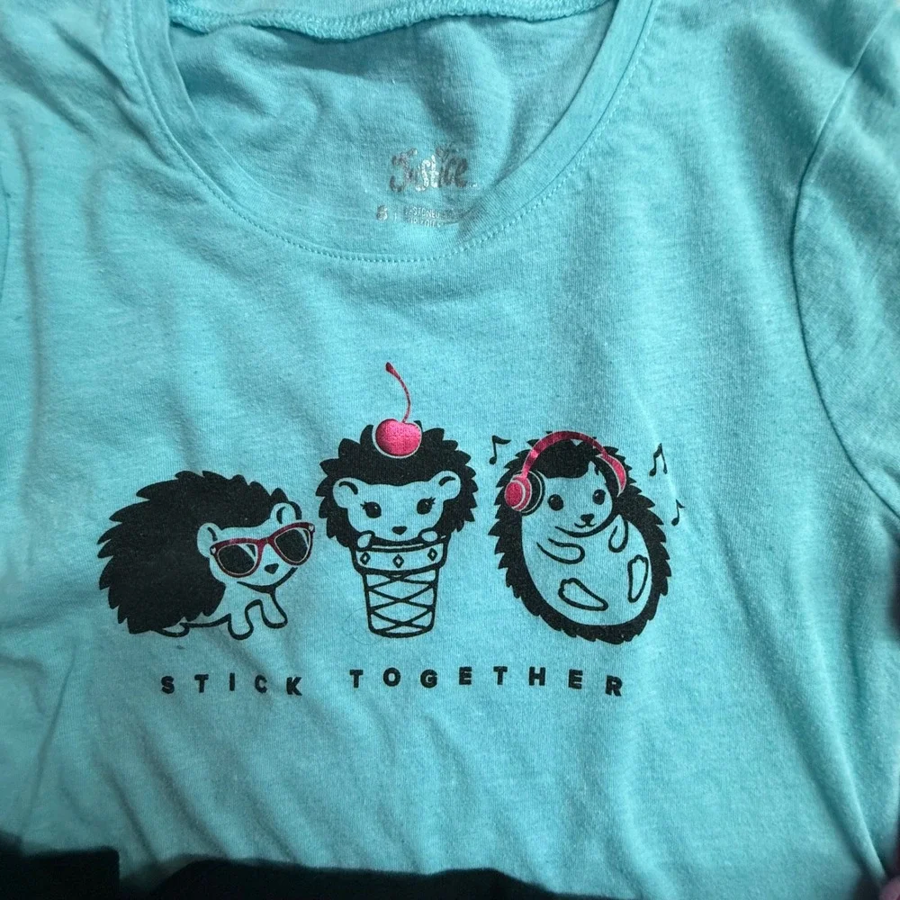 Girls Size 8 M Graphic T Shirt Lot 9 Pc Justice Old Navy Harry Potter Unicorn